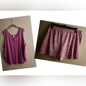 Liz Claiborne Pink Paisley Pajama Set